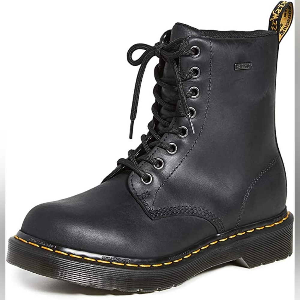 Dr. Martens 1460 Waterproof Boots, Women's 8, Black